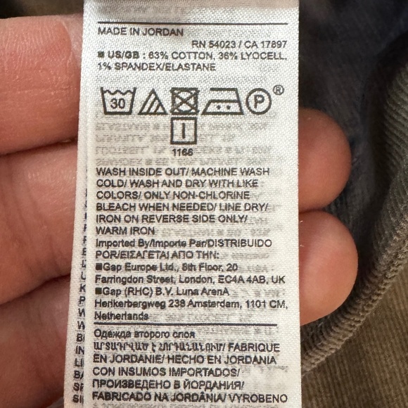 Banana Republic Petite Women's Corduroy Jogger Pants Tan/Brown 6P Ankle Zipper - Picture 7 of 14